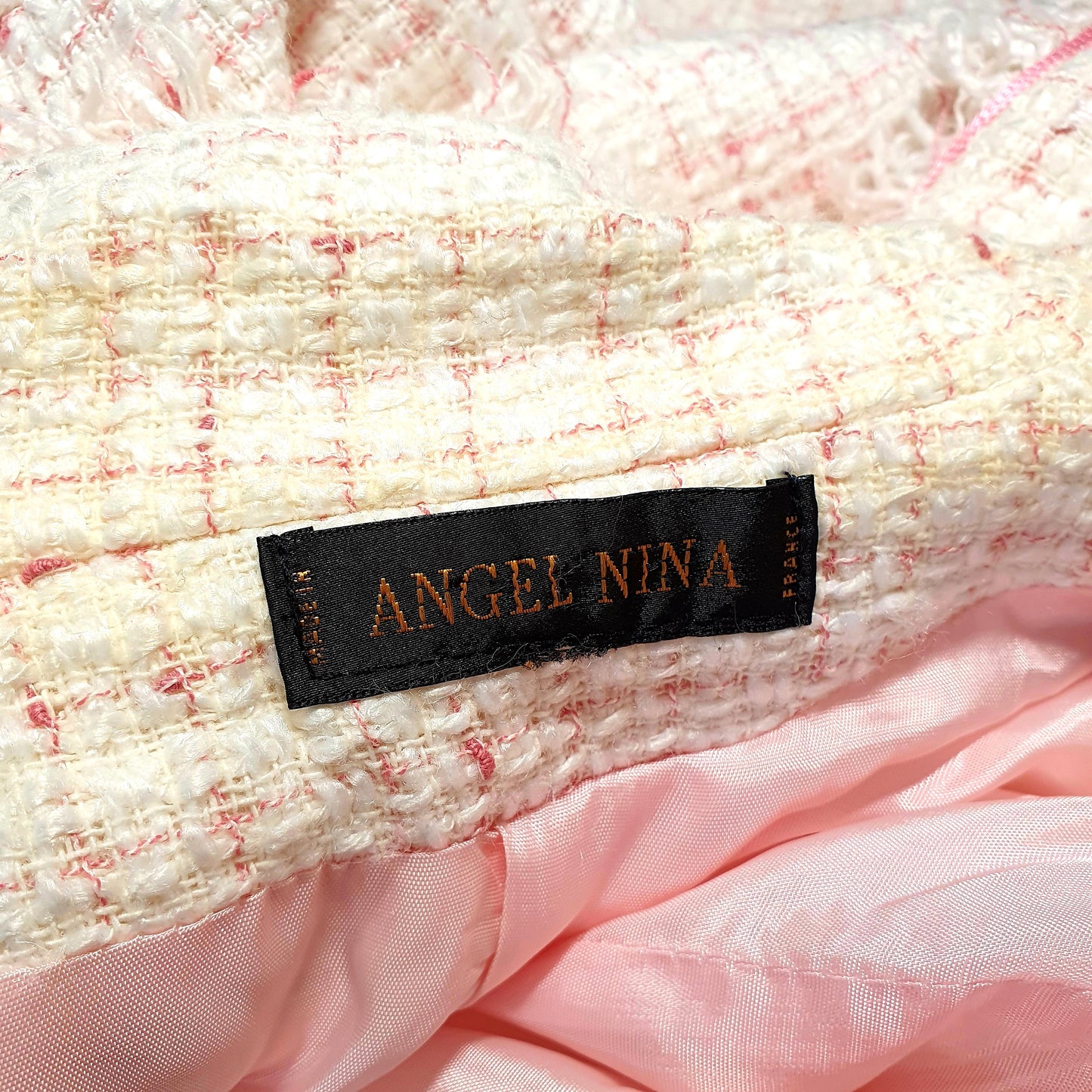 Einzigartiger und nachhaltiger Vintage Blazer in pink. Unique and sustainable vintage blazer in pink. Tag.