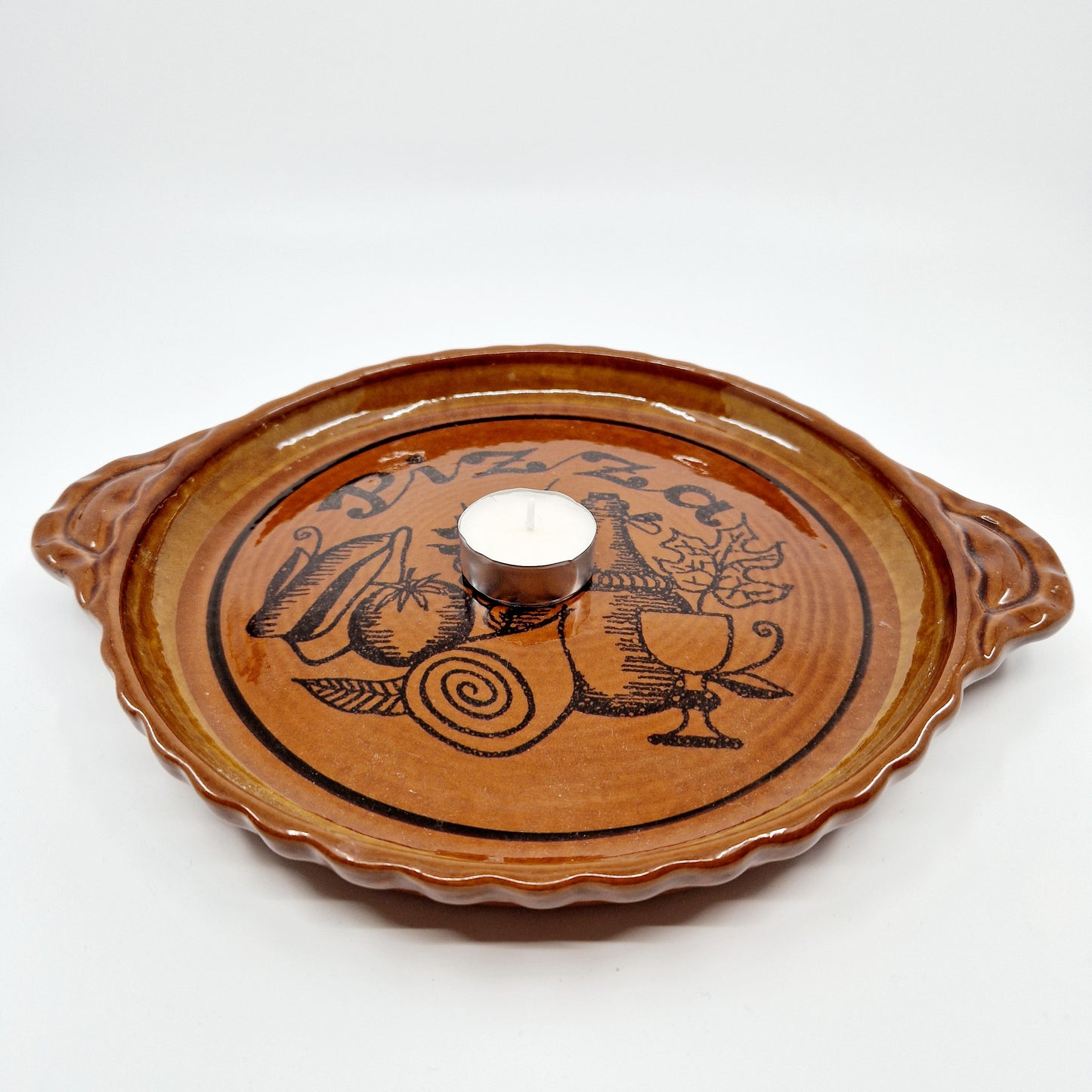 2 Pizza Teller, braun, Bay