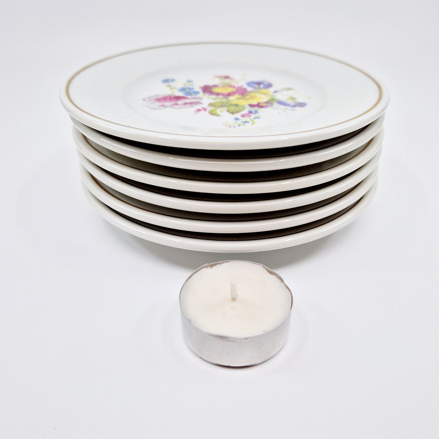 6 kleine Teller, Blumen, Hutschenreuther