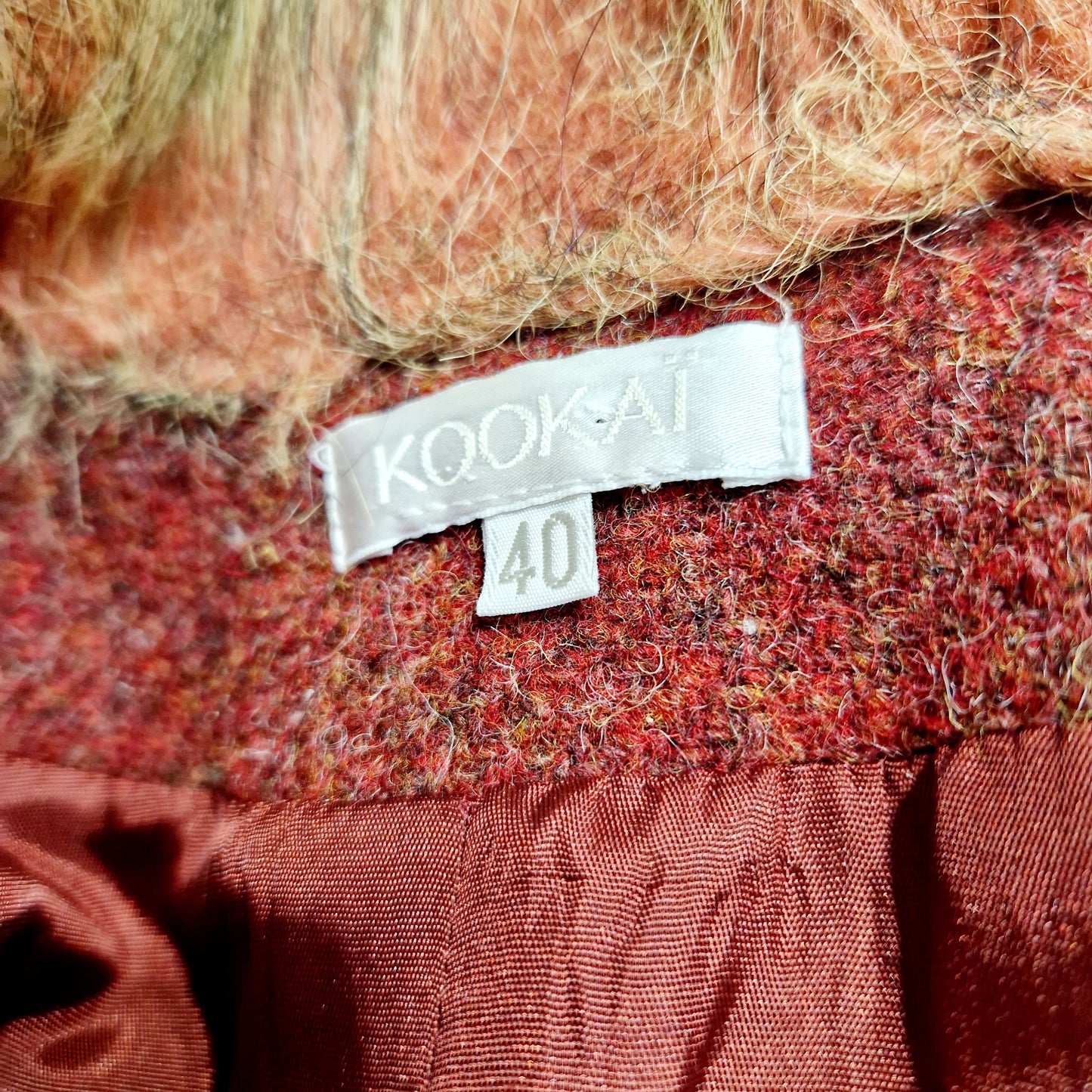 Blazer, rostrot, Kunstfell, S