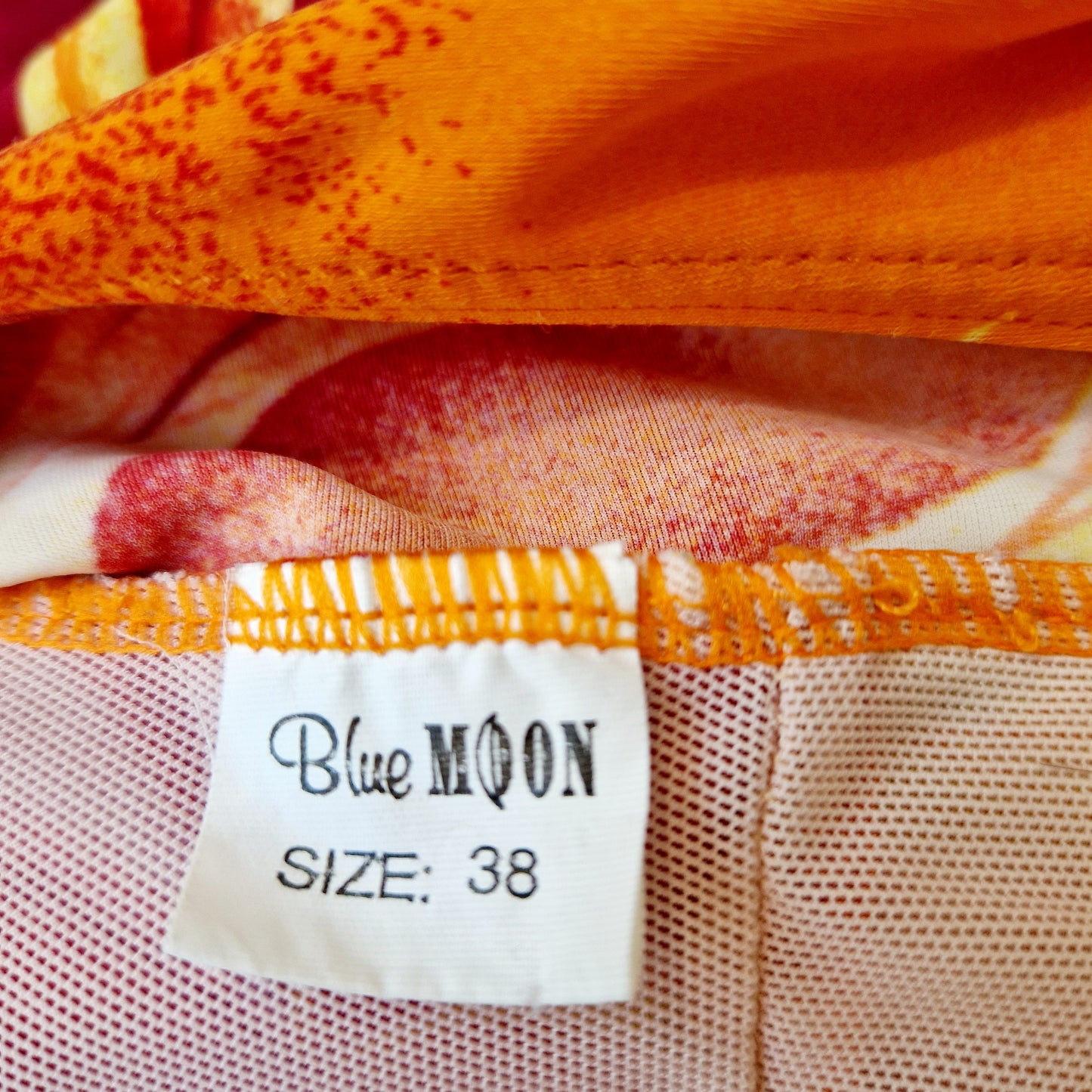 Maillot de bain, orange-jaune-rouge, S