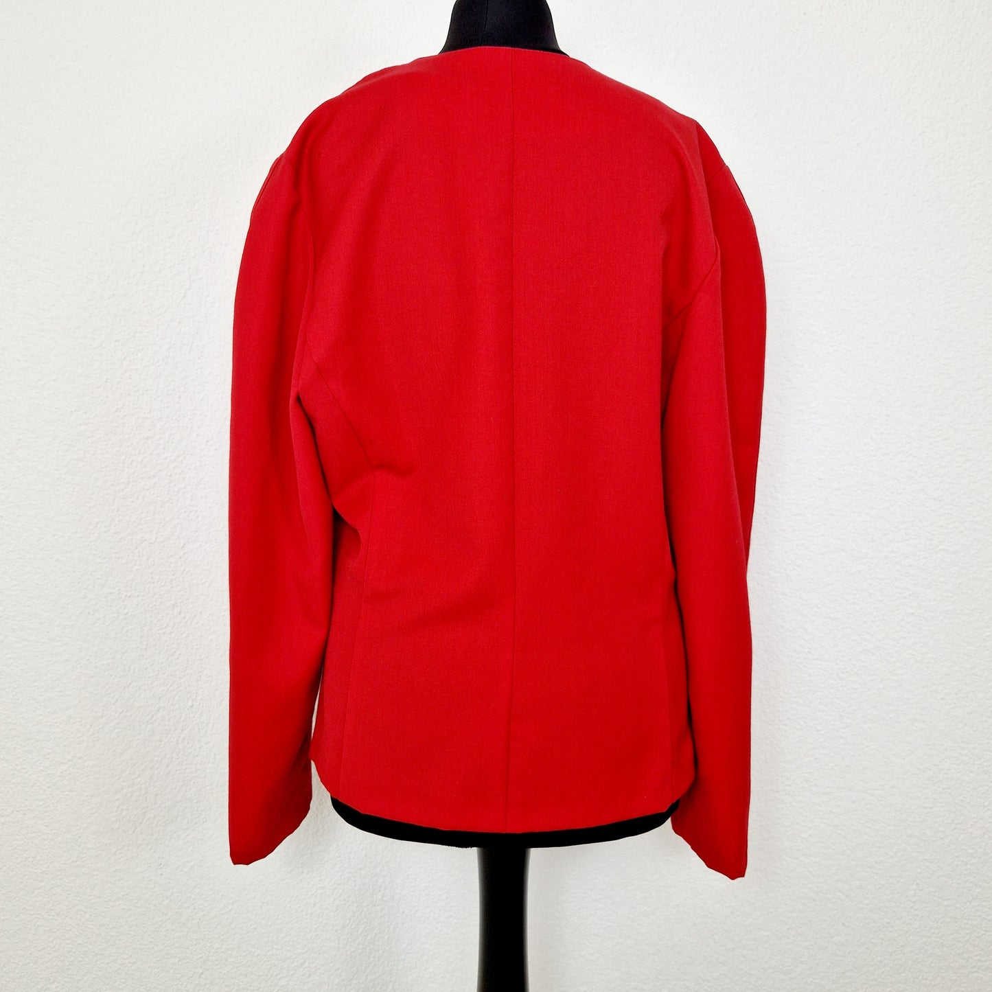 Blazer, rot-schwarz, asymmetrisch, S/M