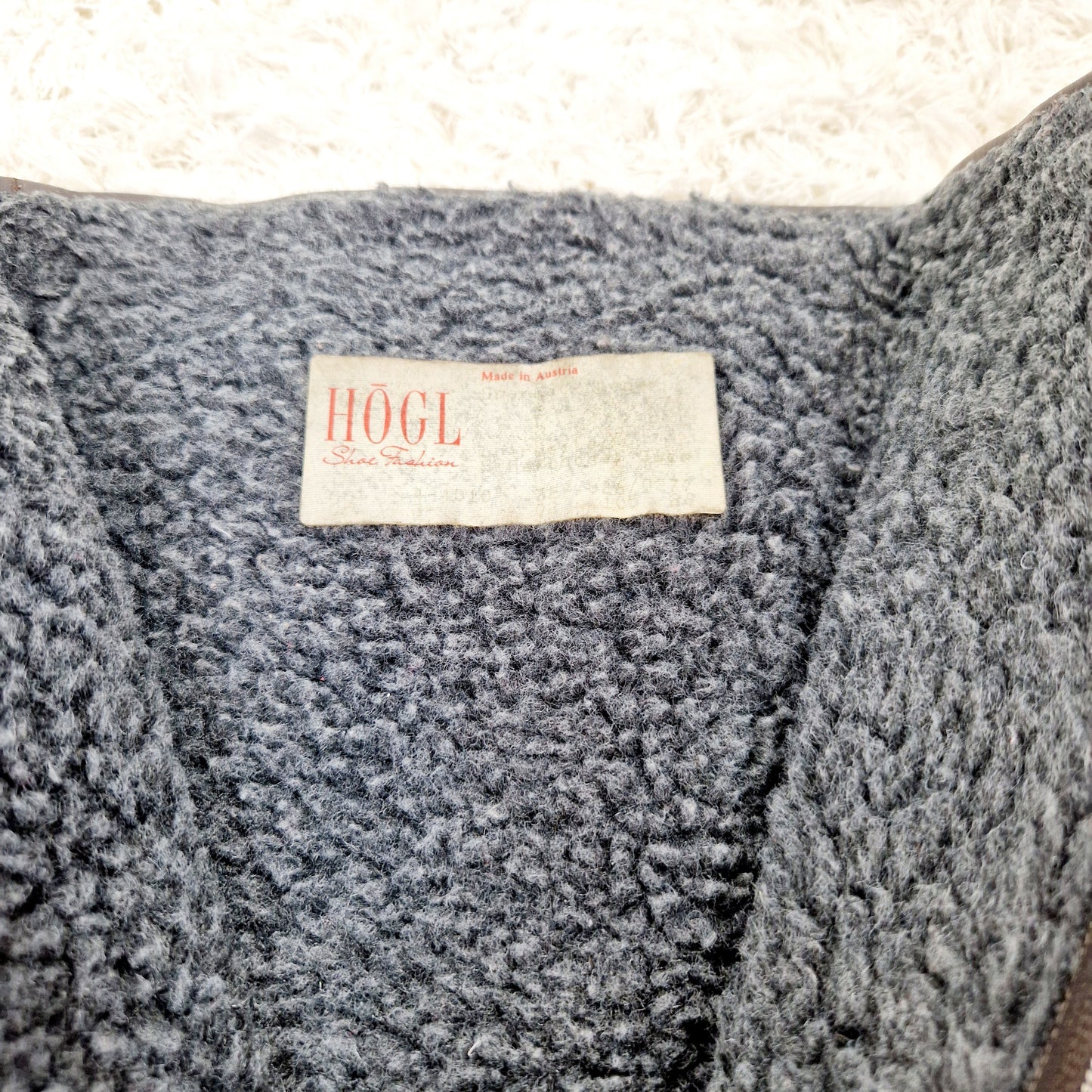 Schuhe, Stiefel, grau, Leder, Högl, 36