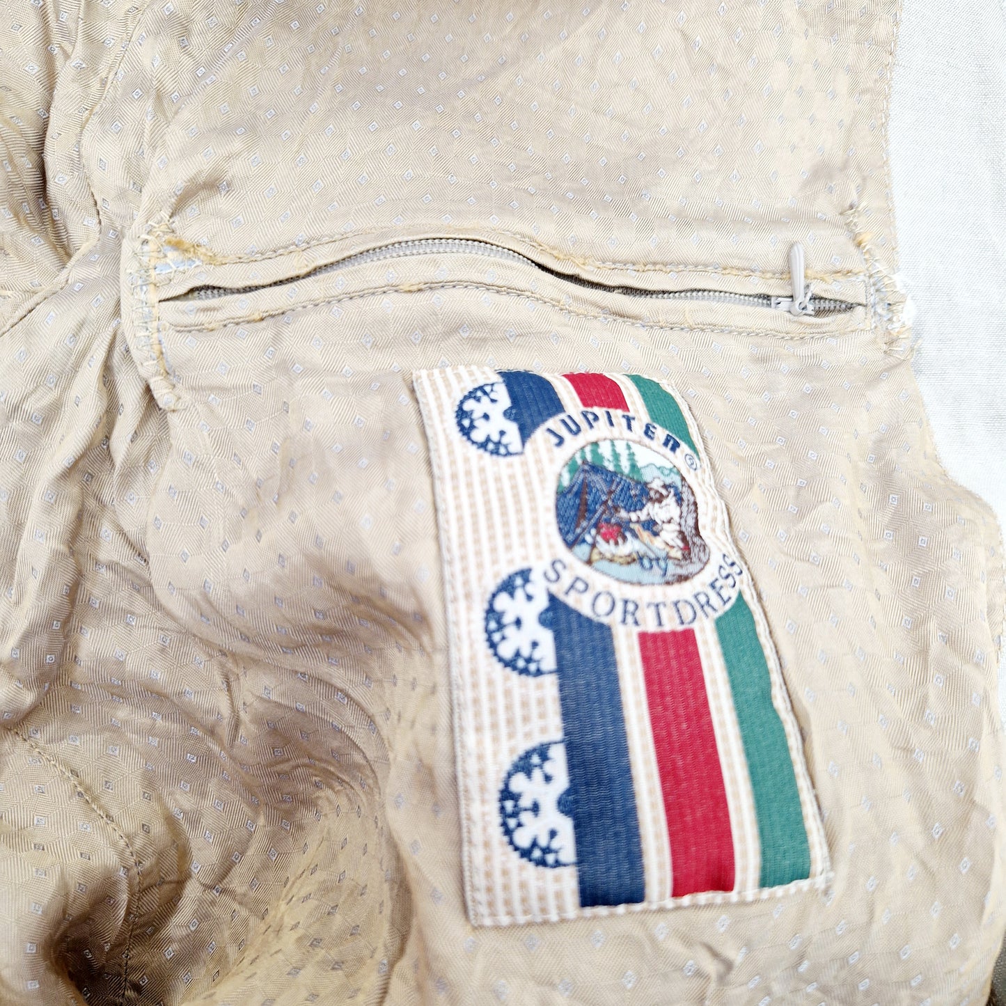 Cardigan, sand-braun-grau, Streifen, M (Men)