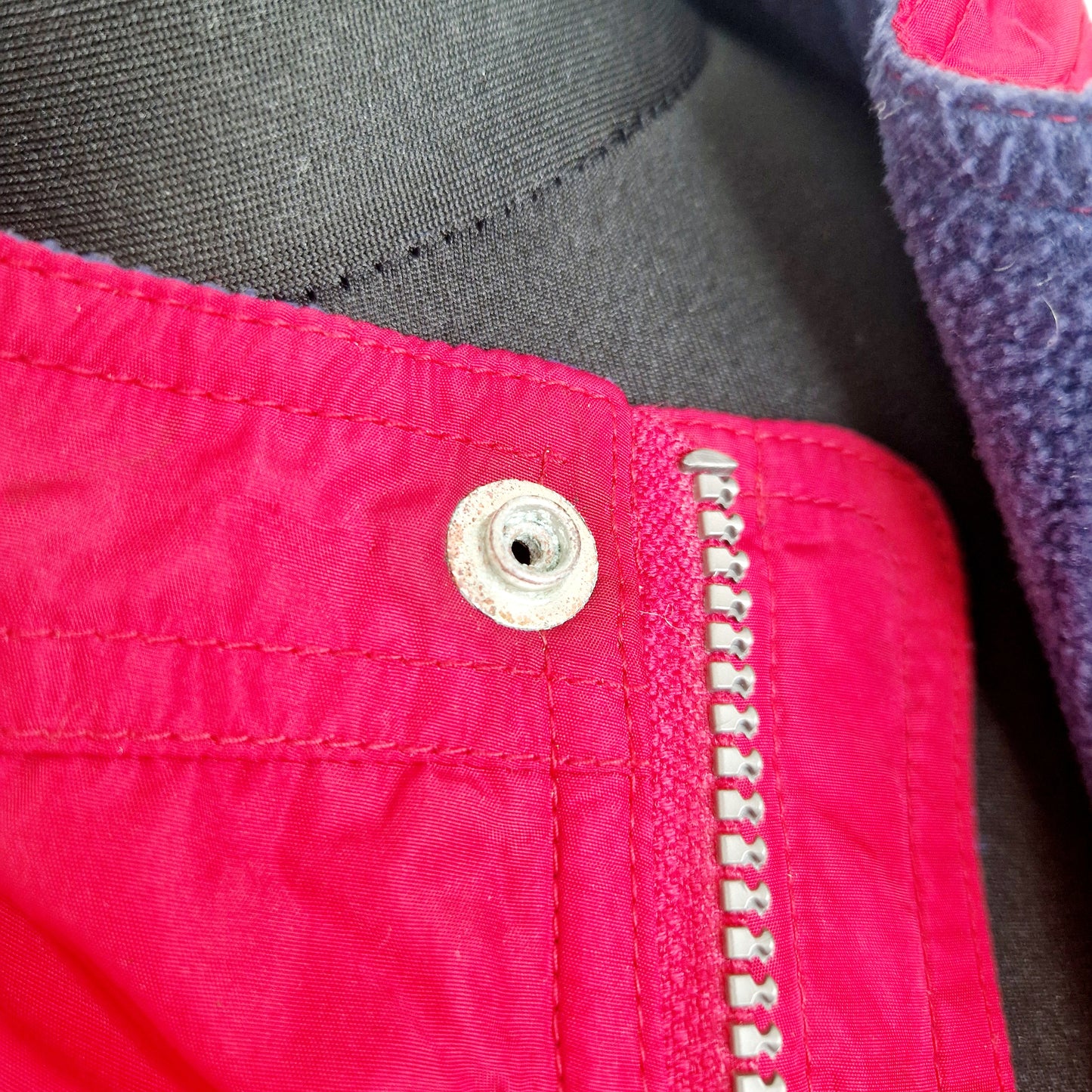 Einzigartige und nachhaltige Vintage Jacke in rot, Odlo. Unique and sustainable vintage jacket in red, Odlo. Button.