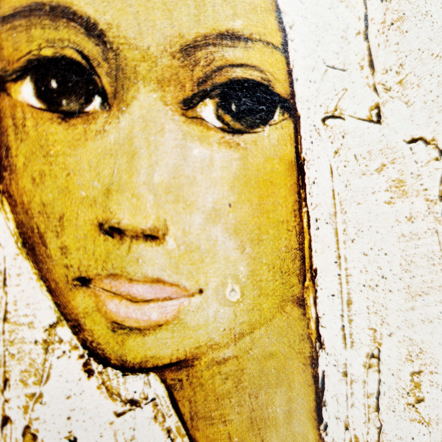 Einzigartiges und nachhaltiges Vintage Bild mit Madonna von Jeff Wauters. Unique and sustainable vintage print with madonna from Jeff Wauters. Flaw 2.