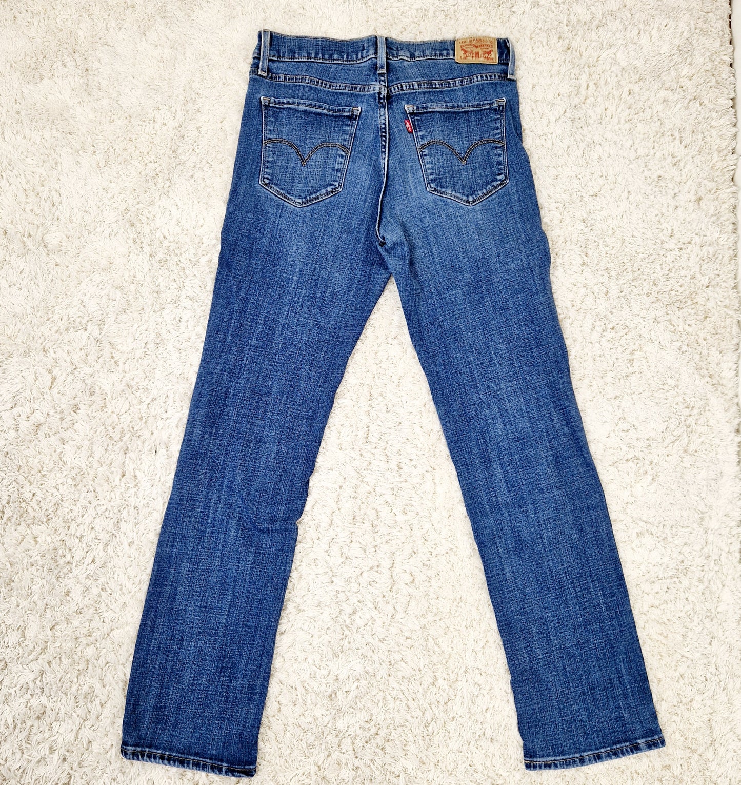 Einzigartige und nachhaltige Vintage Jeans in blau von Levi's, 314. Unique and sustainable vintage jeans in blue from Levi's, 314. Back.