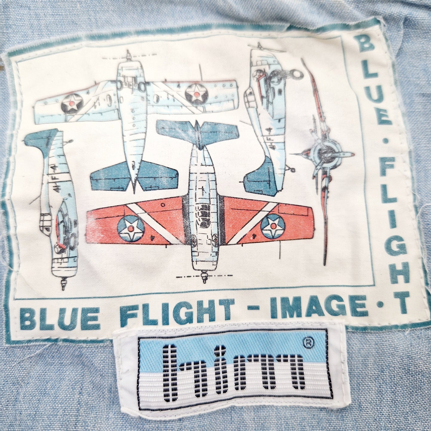 Einzigartige und nachhaltige Vintage Jeans Jacke, 80s Style. Unique and sustainable vintage jeans jacket, 80s style. Tag.