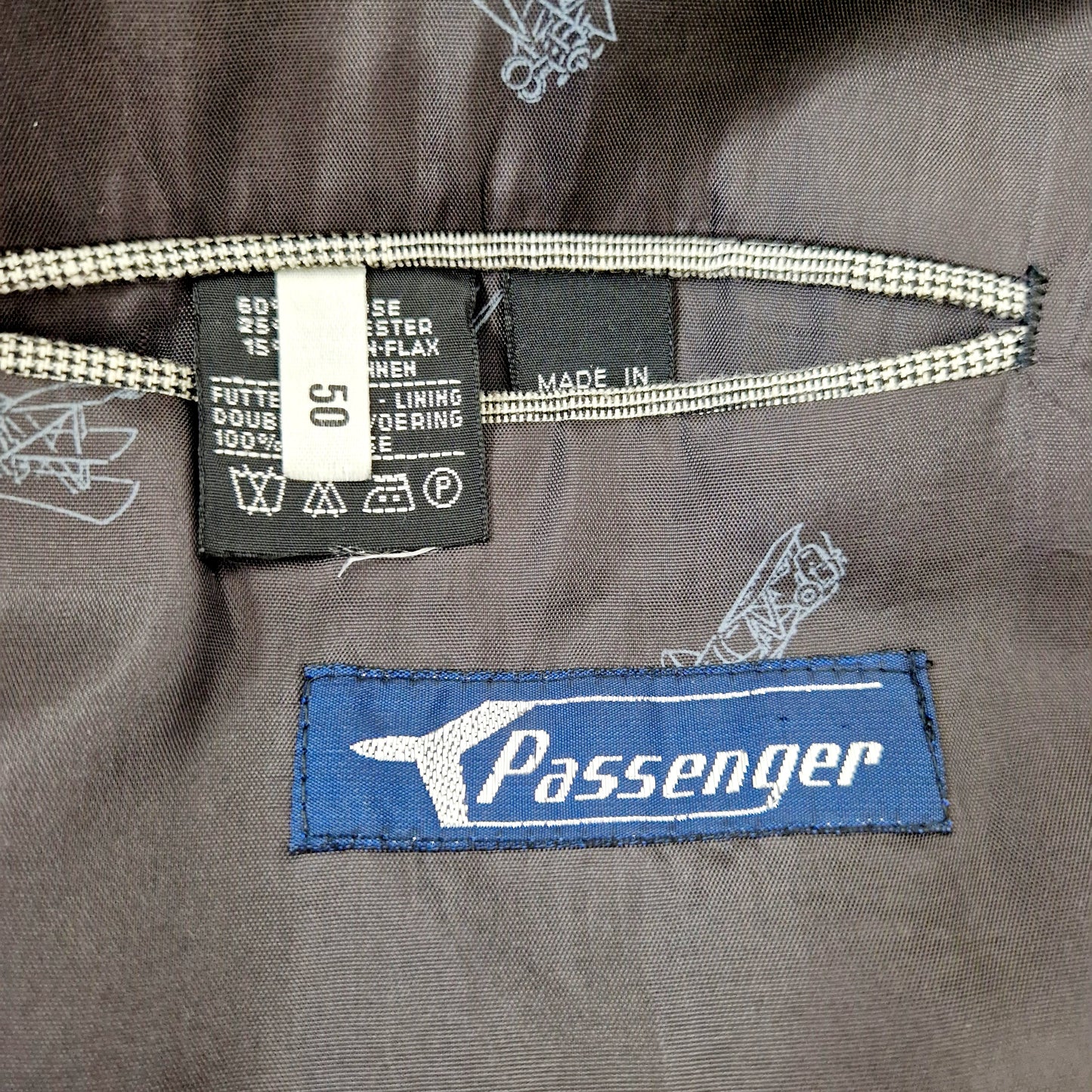 Einzigartiger und nachhaltiger Vintage Blazer in grau-weiss, kariert. Unique and sustainable vintage blazer in grey-white, checked. Tag.