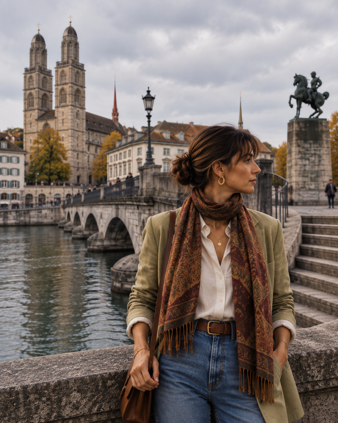 Scarf Styling @ Münsterbrücke