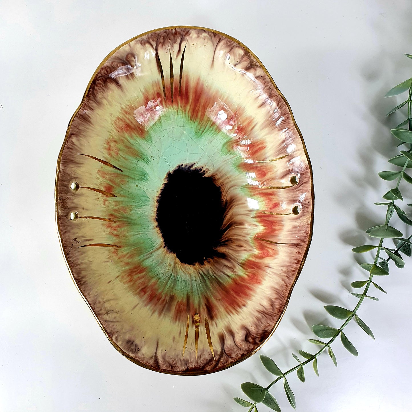 Einzigartige und nachhaltige Vintage Schale von Bay. Unique and sustainable vintage bowl from Bay. Above.