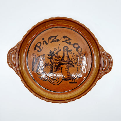 2 Pizza Teller, braun, Bay