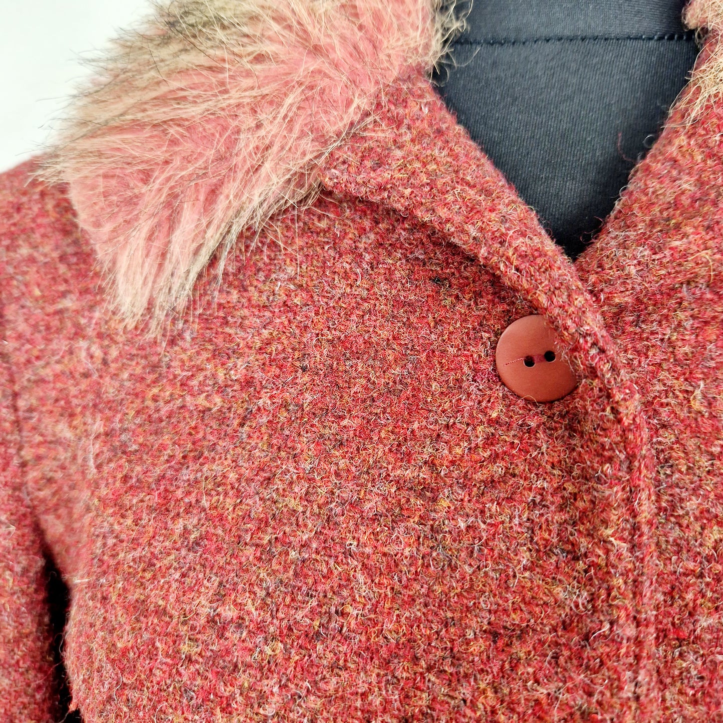 Blazer, rostrot, Kunstfell, S