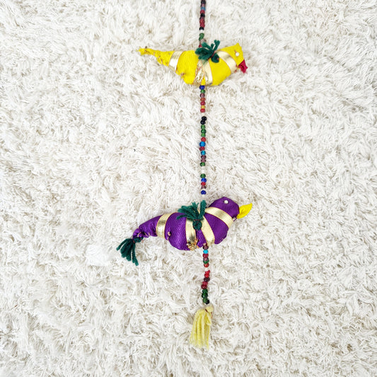 Einzigartige und nachhaltige Vintage Hängedekoration mit Vögeln. Unique and sustainable vintage hanging decoration. Bottom part.