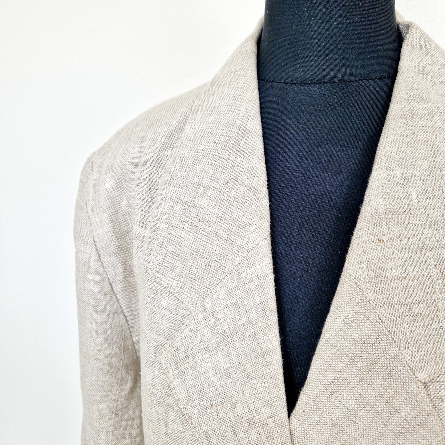 Blazer, cropped, beige, L