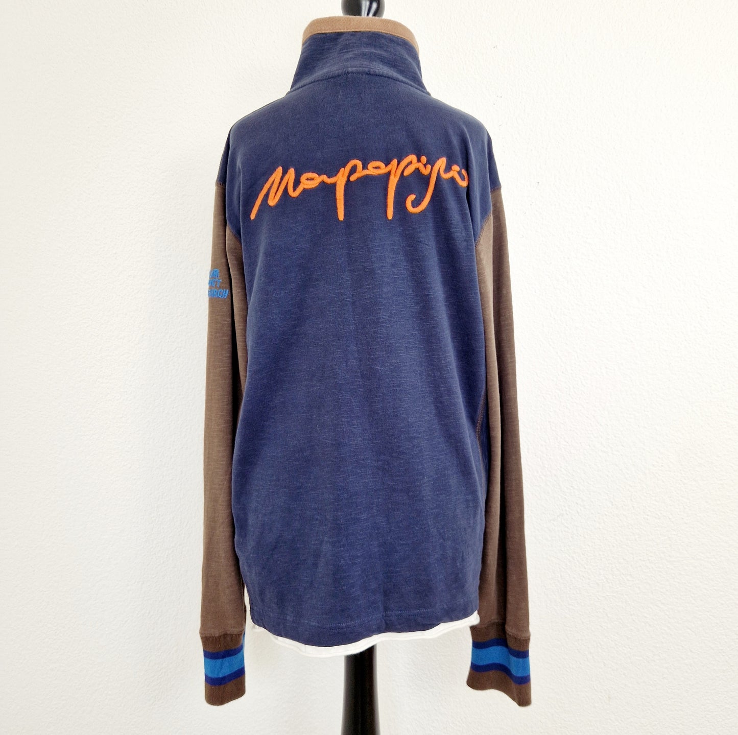 Einzigartiger und nachhaltiger Vintage Sweater Napapijri. Unique and sustainable Sweater Napapijri. Back.