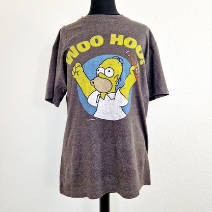 Einzigartiges und nachhaltiges Vintage T-Shirt mit Homer Simpson. Unique and sustainable vintage t-shirt homer simpson. Front. 