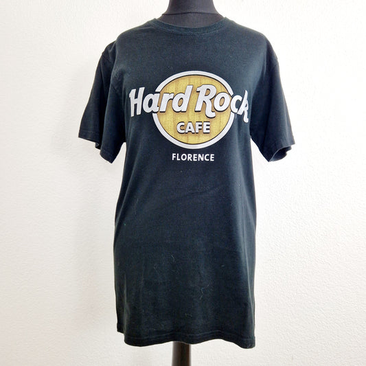Einzigartiges und nachhaltiges Vintage T-Shirt Hard Rock Cafe Florence. Unique and sustainable vintage t-shirt Hard Rock Cafe Florence. Front.