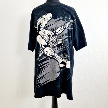 Einzigartiges und nachhaltiges Vintage T-Shirt mit Spiderman. Unique and sustainable vintage t-shirt with spiderman. Front.