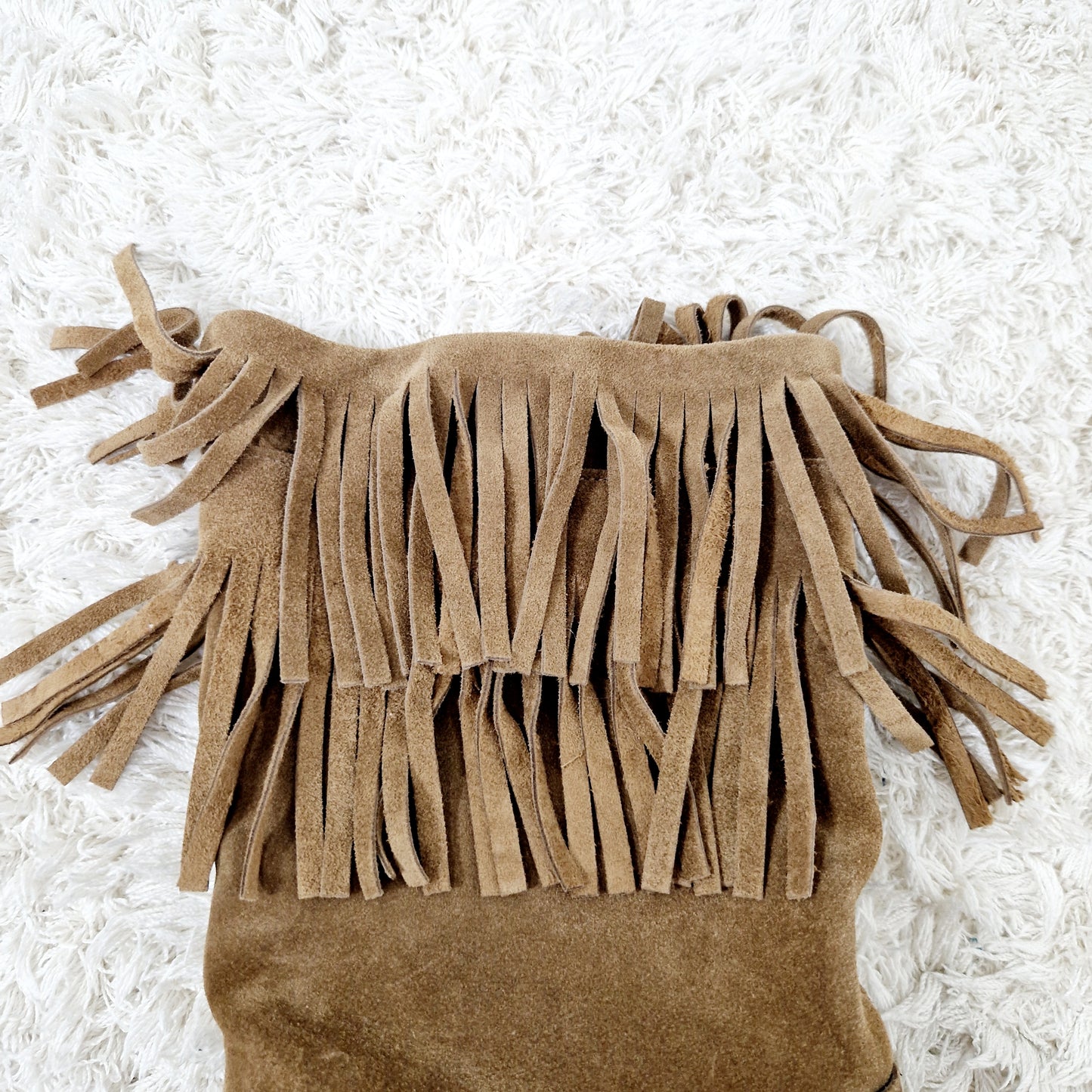Einzigartige und nachhaltige Vintage Stiefel mit Fransen. Unique and sustainable vintage boots with fringe. Fringe.