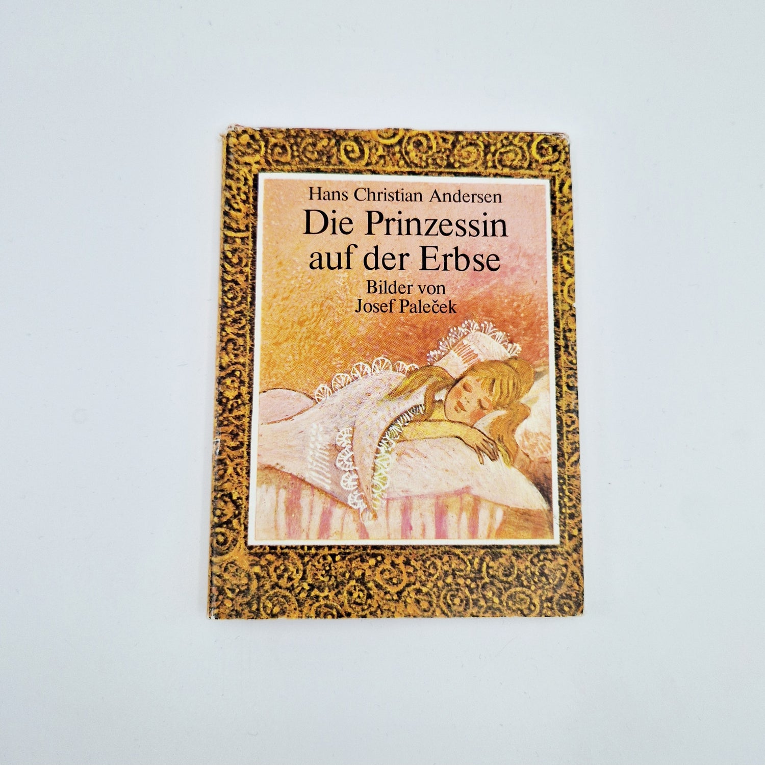 Einzigartiges und nachhaltiges Vintage Buch, Die Prinzessin auf der Erbse. Unique and sustainable vintage book, Die Prinzessin auf der Erbse. Front.