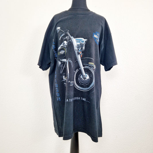 Einzigartiges und nachhaltiges Vintage T-Shirt Harley Davidson. Unique and sustainable vintage t-shirt harley davidson. Front. 
