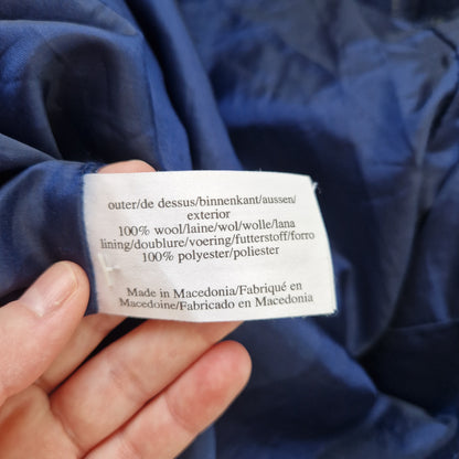 Rock, blau-braun-hellgrau, kariert, L