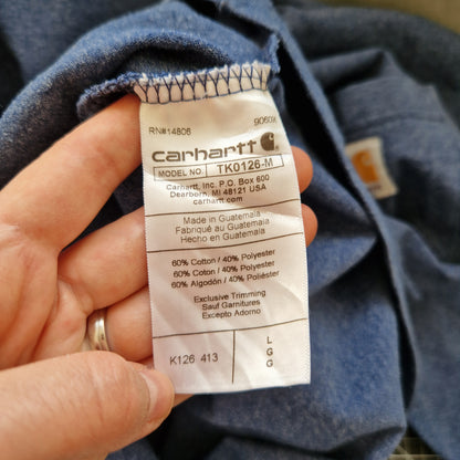 Shirt, Langarm, blau, Carhartt, L (Men)