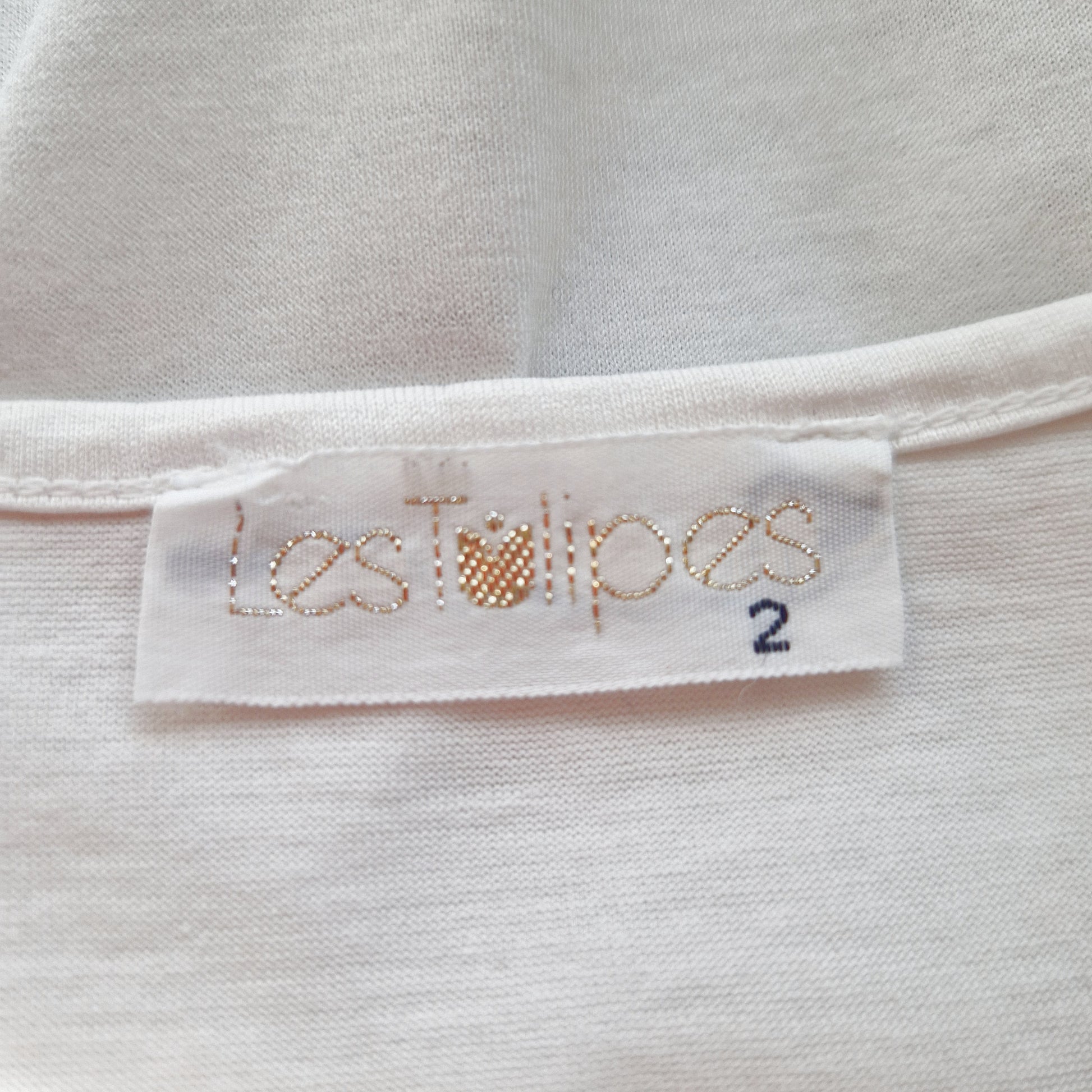 Einzigartiges und nachhaltiges Vintage Top in weiss-blau mit Sternen, Anker. Unique and sustainable vintage top in white with stars, anchor motivs. Tag.