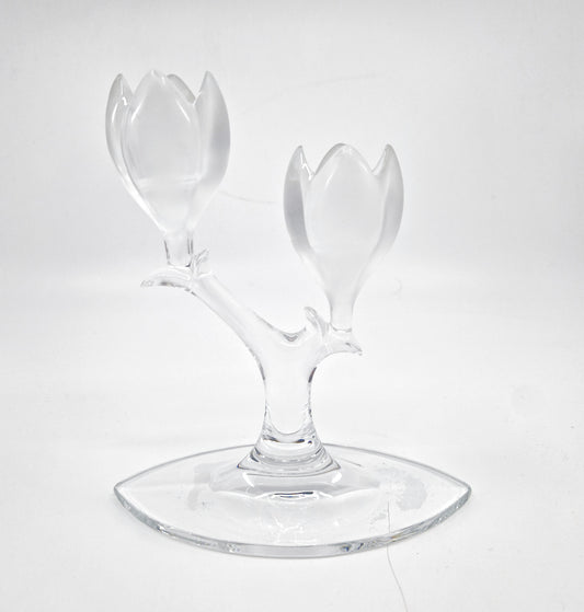 Kerzenständer, 2-fach, Glas, Tulpe, Riedel