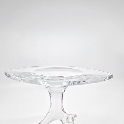 Einzigartiger und nachhaltiger Vintage Kerzenständer aus Glas in Tulpenoptik. Bottom.
