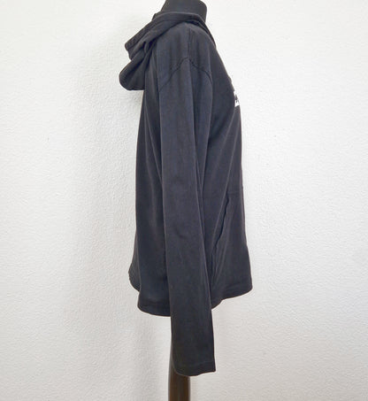 Einzigartiger und nachhaltiger Hoodie in schwarz-pink-weiss, Billabong. Side.
