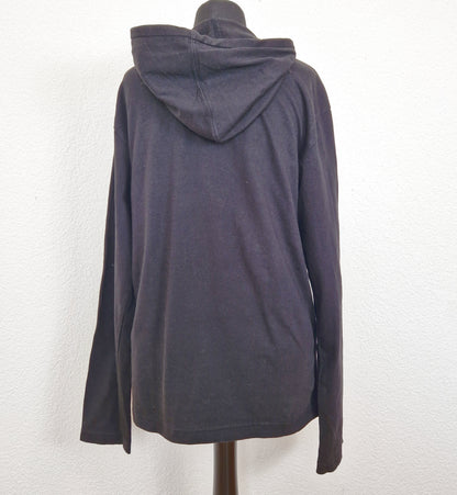 Einzigartiger und nachhaltiger Hoodie in schwarz-pink-weiss, Billabong. Back.