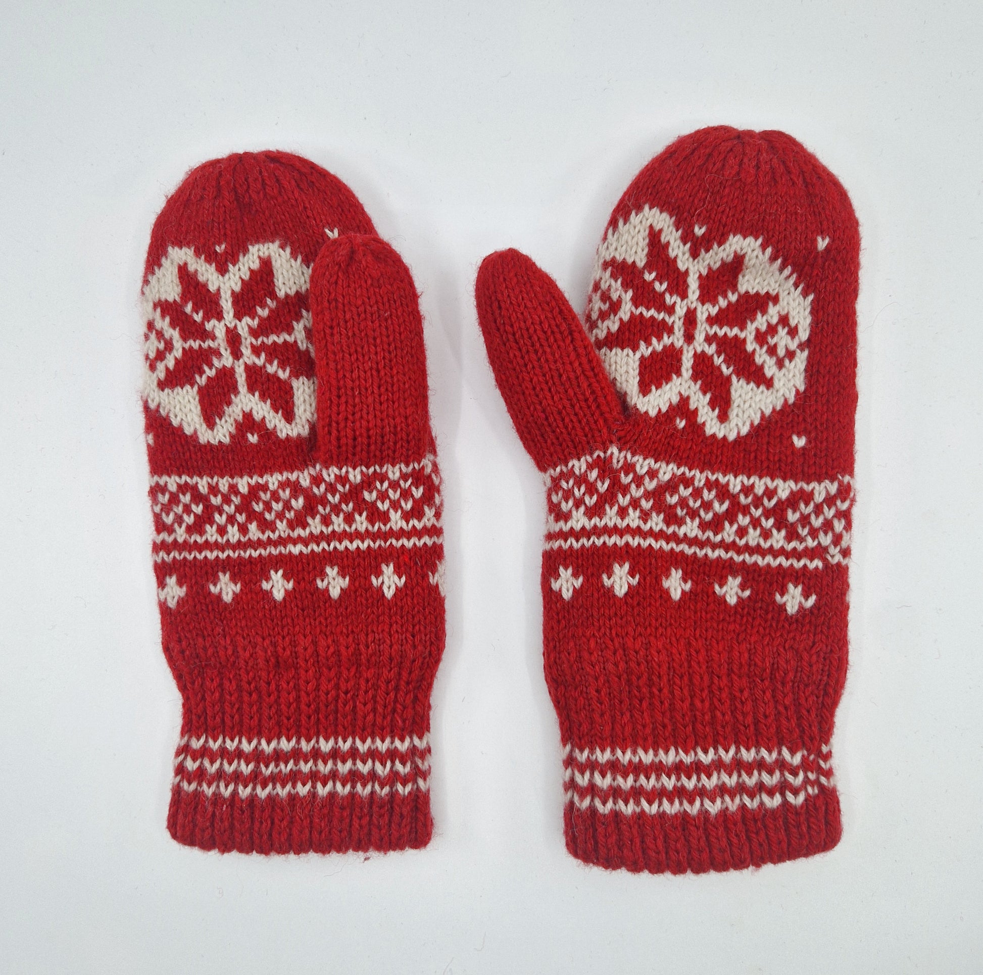 norwegermuster handschuhe Einzigartige und nachhaltige Vintage Handschuhe, rot-weiss, Norwegermuster  / Zuerich Vintage Shop