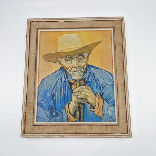 Einzigartiges und nachhaltiges Vintage Bild, Portrait Patience Escalier, V. van Gogh. Unique and sustainable vintage print, portrait Patience Escalier, V. van Goth. Front. 