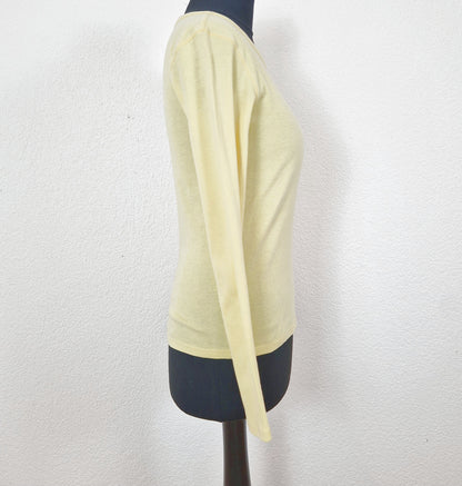 Einzigartiges und nachhaltiges Vintage Shirt in gelb, MAX & Co. Side.