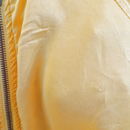 Einzigartiger und nachhaltiger Vintage Hoodie Cardigan in gelb, Liu Jeans. Imperfection.